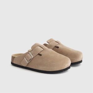 Quince Water Repellant Suede Clog Mule